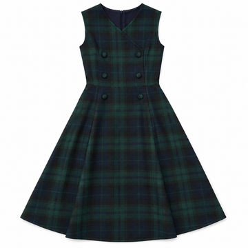 Christina Rohde Green Plaid Dress (No. 1154 - 134)