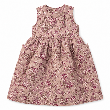 Olivia Rohde Mocha Quilted Floral Print Dress (No. 1156 - 120)