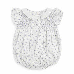Noma Lavender Floral Smocked Double Button