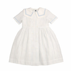 Noma Blue Striped Dress With Sailor Collar NDR408