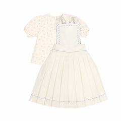 Noma White Vine Embroiderryapron Set