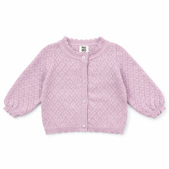 Noma Lavender Pointelle Cardigan