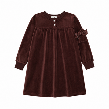 Bopop Burgundy Studded Bow Maxi - Short Length (Maxi Collection) B918