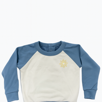 Tun Tun Sun Pullover Natural & Blue