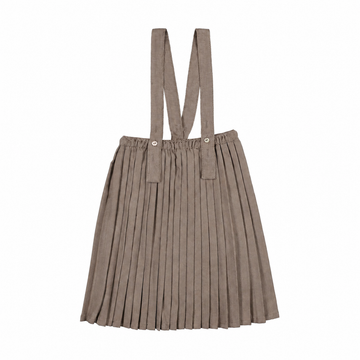 Analogy by Lil Legs Misty Oat Heath Signature Collection Knife Pleated Suspender Skirt