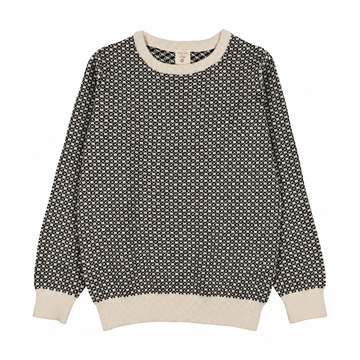 Analogy by Lil Legs Black Heirloom Knits Boys Crew Neck