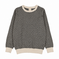 Analogy by Lil Legs Black Heirloom Knits Boys Crew Neck