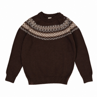 Analogy by Lil Legs Chocolate Brown Heirloom Knits Boy's Sweater
