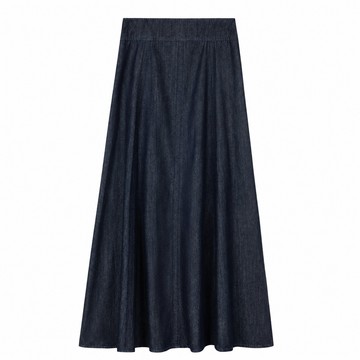 Daintti by Velvette Label Denim A Line Maxi Skirt (EF370)