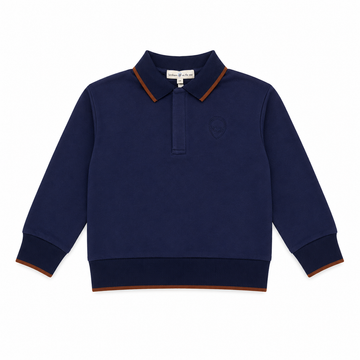 Birnham On The Sea Boy Sweatshirt Polo — Aviator Blue (1404)