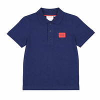 Hugo Boys Navy Short Sleeved Polo Shirt