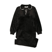 Coco Blanc Black Velour Pajama