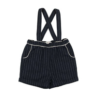 Coco Blanc Navy Pinstripe Romper