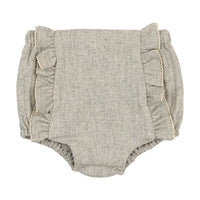 Coco Blanc Light Grey Ruffle Bloomer