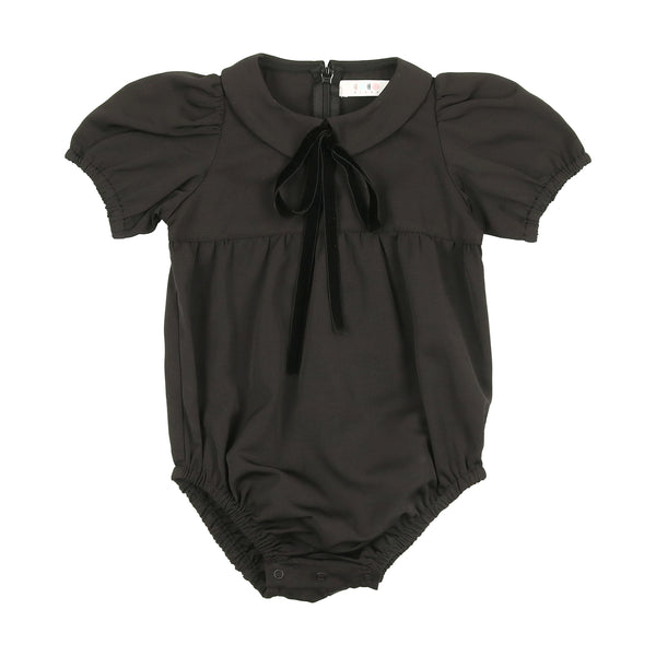 Coco Blanc Black Romper With A Tie