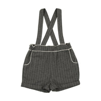 Coco Blanc Grey Pinstripe Romper