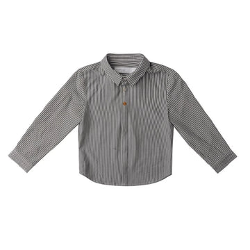 Cottier Elliot Stripe Shirt Grey