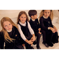 Little Parni Black Velour Short Jumper (K540)