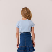 Cottier Blue Lina Skirt