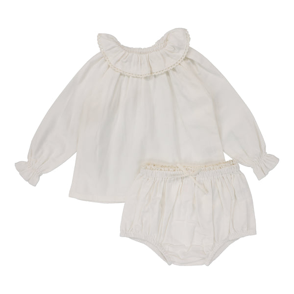 Analogie By Lil Legs Toddler Girls Set Cream