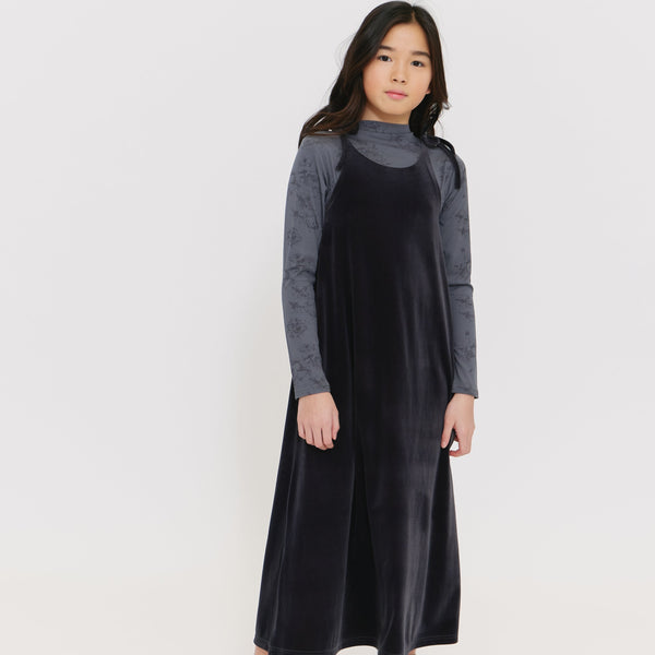 Crew Basics Grey Maxi Rib Set