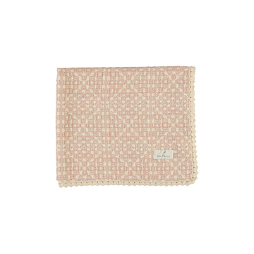 Bebe Organic Crochet Blanket Crochet Faded Rose