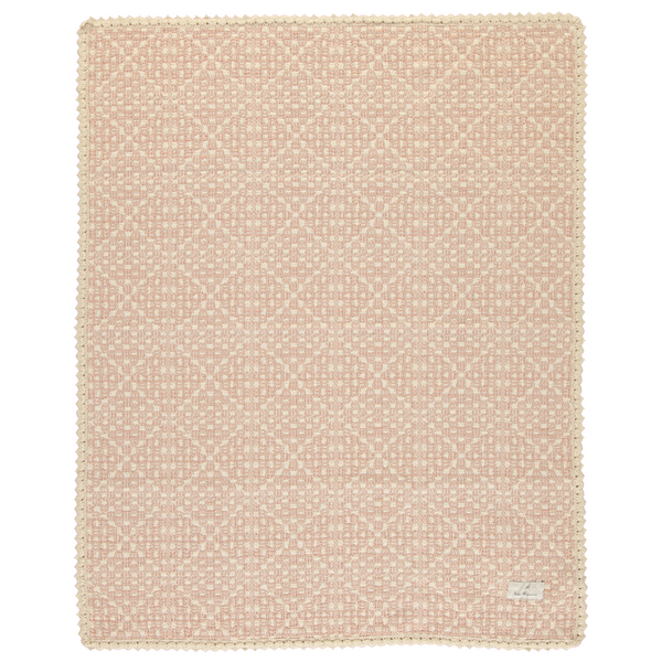 Bebe Organic Crochet Blanket Crochet Faded Rose