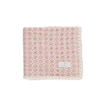 Bebe Organic Crochet Blanket - Pink Retro Crochet