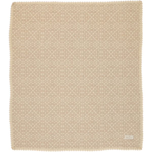 Bebe Organic Crochet Taupe Crochet Blanket
