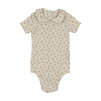 Kin And Kin Printed Peter Pan Collar Onesie - Floral