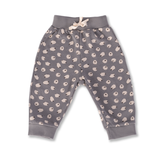 Wander + Wonder Ash Sheep Baby Sweatpants