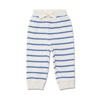 Wander + Wonder Blue Stripe Baby Sweatpants