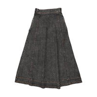 Kin And Kin Denim Maxi Skirt - Black Denim