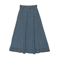 Kin And Kin Denim Maxi Skirt - Blue Denim