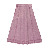 Kin And Kin Denim Maxi Skirt - Mauve Denim