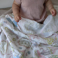 Little Threads The Label Dreamy Carousel Muslin Blanket