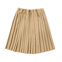 Coco Blanc Camel Pleated Skirt (CB2001A)