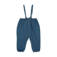 Analogie By Lil Legs DENIM SUSPENDER PANTS - Blue Denim