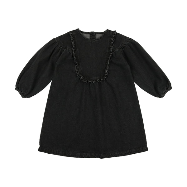 Analogie By Lil Legs Denim Dress Black