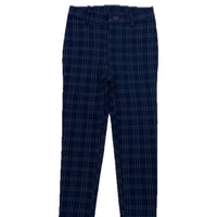 Analogie By Lil Legs Plaid Pants Navy Windowpane