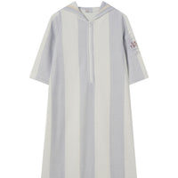 Coco Blanc Striped Long Terry Robe SS26