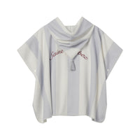 Coco Blanc Striped Terry Poncho SS26