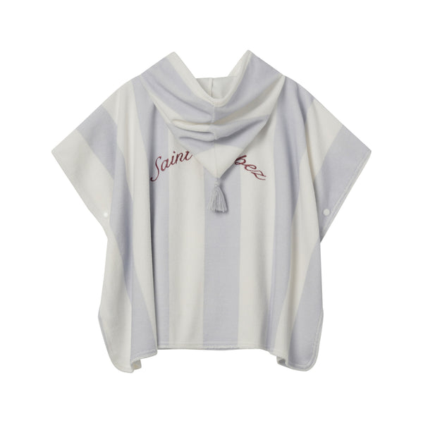 Coco Blanc Striped Terry Poncho SS26