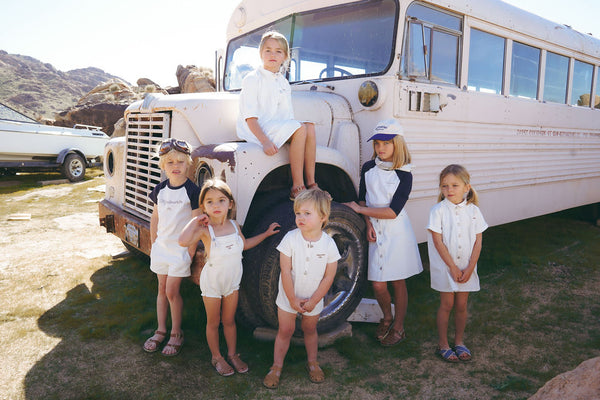 Coco Blanc White Denim Dress- Short Sleeves