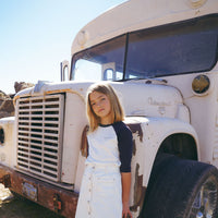 Coco Blanc White Denim Skirt (Pocket In Back)