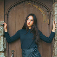 Urban Edge Navy Chunky Knit Crewneck