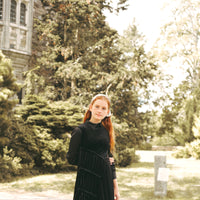 Urban Edge Black Ruched Maxi Cardi