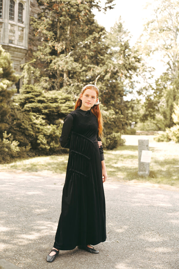 Urban Edge Black Ruched Maxi Cardi