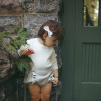 Coco Blanc Light Grey Ruffle Bloomer