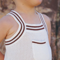 Coco Blanc Cream Mesh Romper